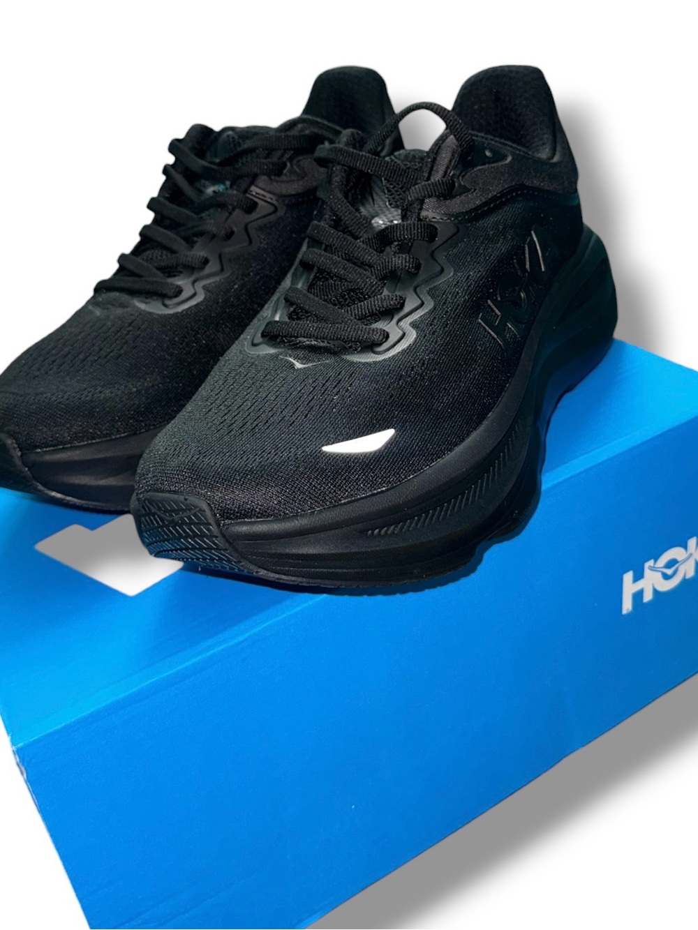 HOKA Bondi 9 Wide Black Men’s Size 8D Running Walking Shoes New in Box - Picture 2 of 6